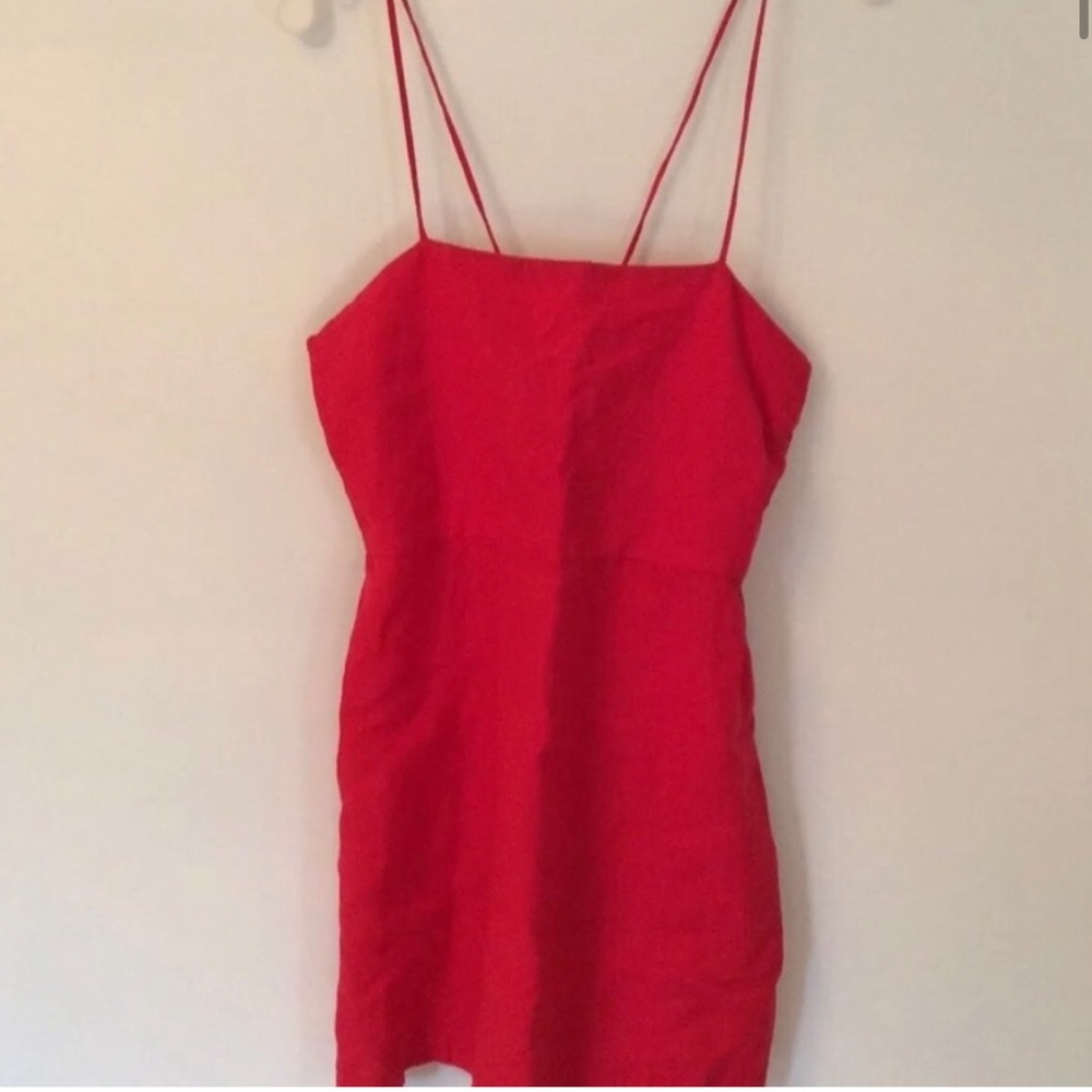 Zara size Large red mini dress. - Picture 2 of 3